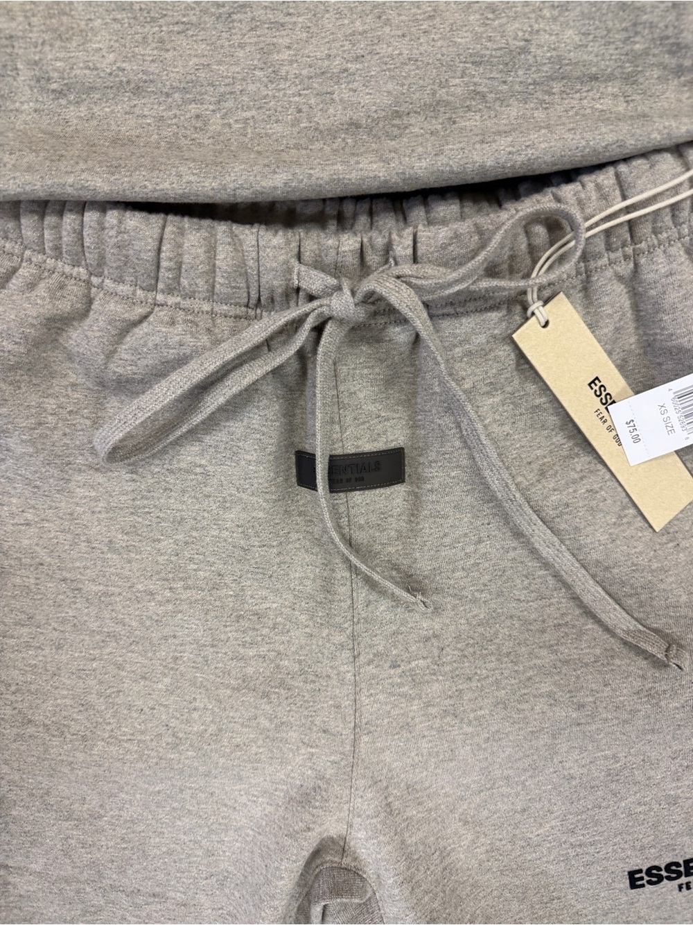 Essentials Men’s Heather Gray Shorts Set - Taupe/Beige - Picture 4 of 6